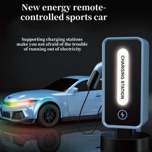 <strong>2025</strong> New 1:16 Remote Control Sports Car Model New Energy <strong>RC</strong> Car with Cool Lighting and Charging Station Simulation <strong>Toy</strong> - Product Image 2