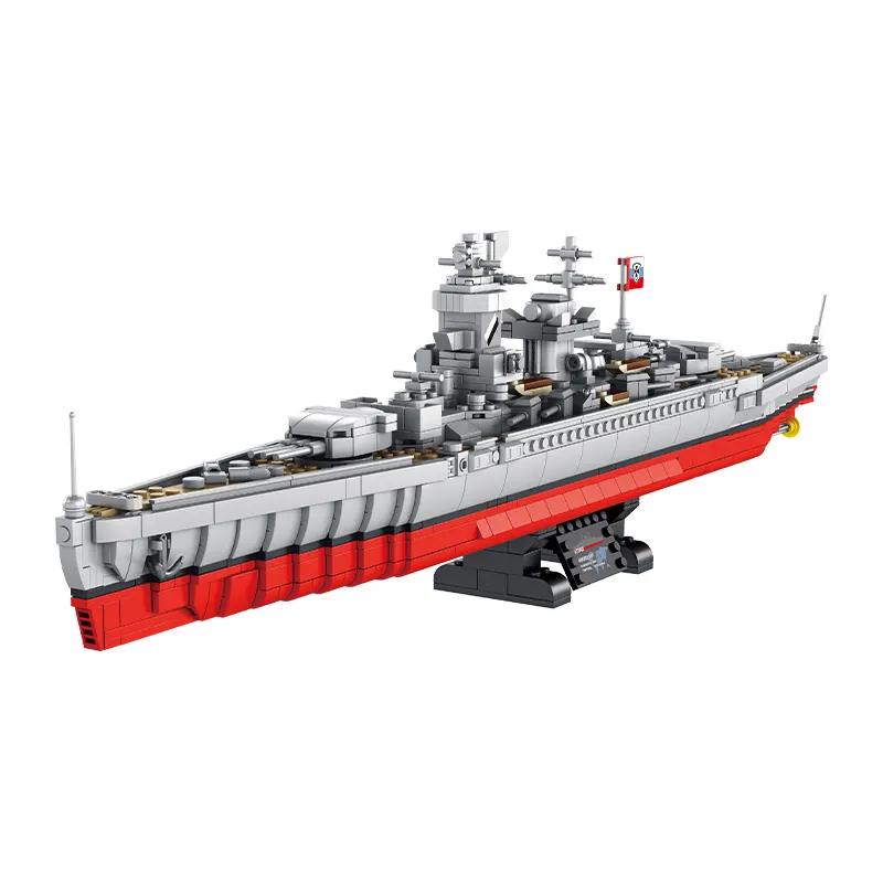 All'ingrosso nave da guerra modello creativo della nave da guerra del 637002 del mattone di Panlos Lutzov giocattolo educativo per bambini