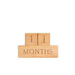 Khối xây dựng thủ công với ngày tháng năm khắc vật liệu gỗ hiện đại kỹ thuật số khối gỗ đếm ngược mốc - Product Image 6