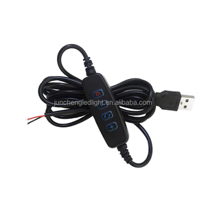 Cable USB de atenuación LED tricolor de 2M, controlador de 4 teclas, 2CH, negro, blanco, bajo, 12V, PWM para interruptor Manual de interior, atenuador de luz bicolor - Product Image 3