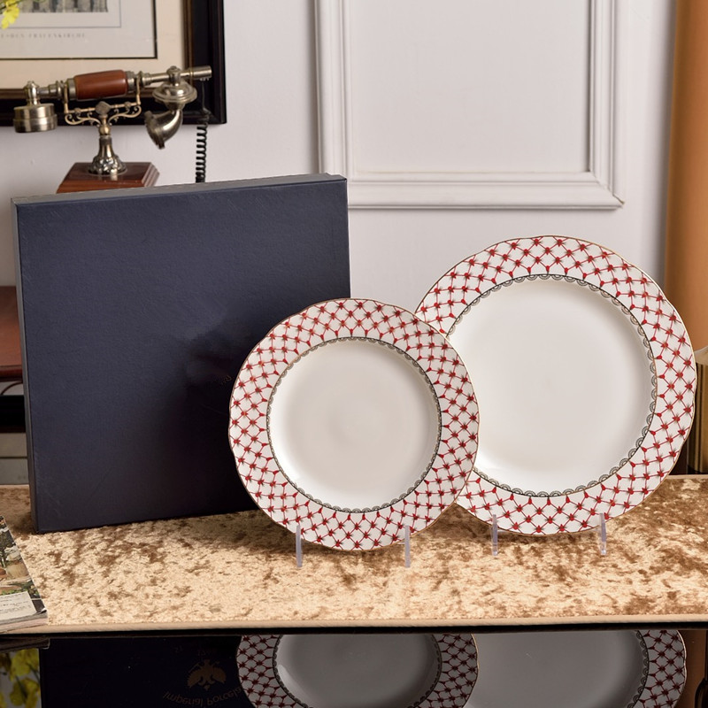Pink 10in+8in plate