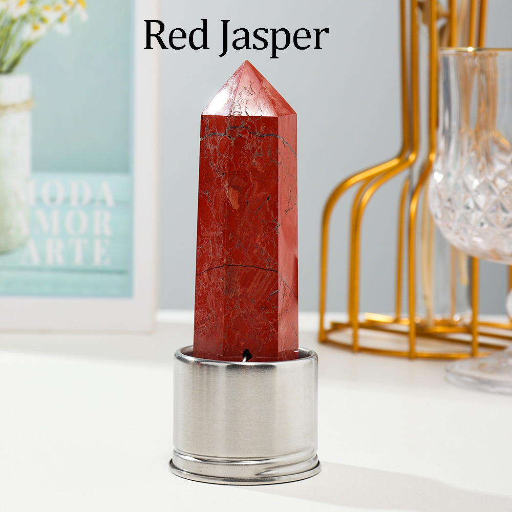 Jasper rouge avec bouteille