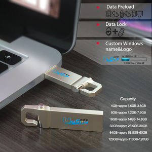 แฟลชไดรฟ์ขนาดเล็ก4GB ถึง128GB แฟลชไดรฟ์2TB มินิ USB 2.0/3.0ไดรฟ์ปากกามีโลโก้ที่กำหนดเองวัสดุโลหะใช้ U ดิสก์ - Product Image 2