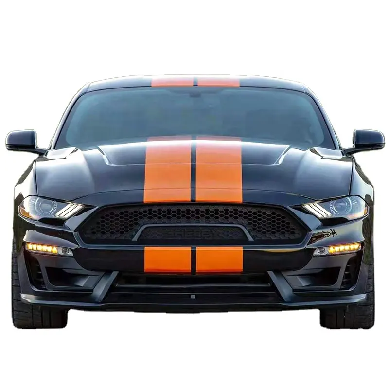 Runde ricambi Auto di alta qualità materiale PP per 2018-2021 Ford Mustang Shelby Style Body Kit paraurti anteriore minigonne laterali Spoile