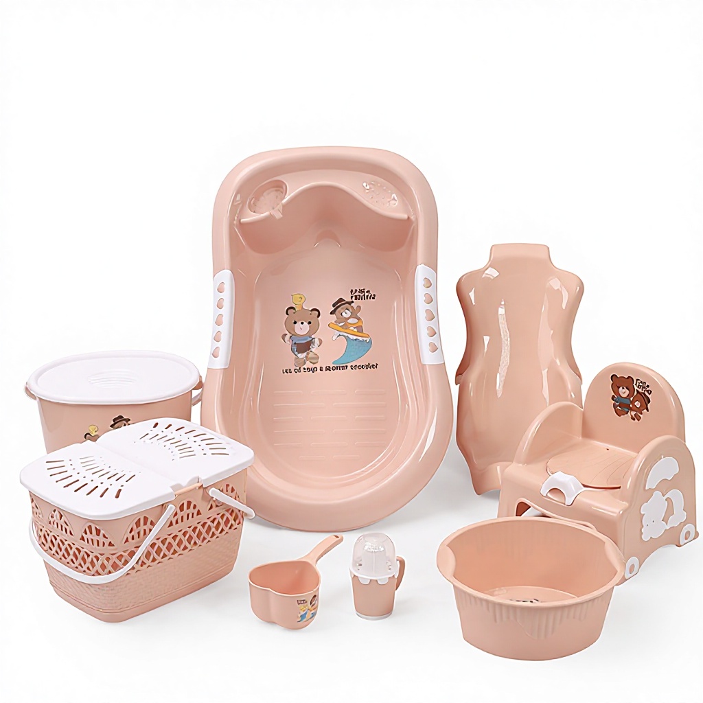 ensemble rose de huit pièces