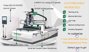 PMSK Auto carico e scarico nidificazione Router Cnc Multi testa di taglio Cnc macchina Router di legno per armadio da cucina porta fare - Product Image 2