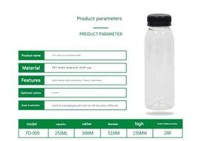 250ml 350ml 400ml 500ml Plastic <strong>Juice</strong> Bottles Squared <strong>Juice</strong> Plastic Bottles with Tamper Proof Cap for <strong>Juice</strong> Beverage Packaging - Product Image 5