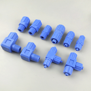 Chủ đề Bộ chuyển đổi nhựa 90 độ góc phải màu xanh keo khớp pha chế van thức ăn khớp ống nối ống nối 1 năm - Product Image 6