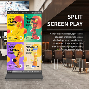 Logiciel CMS gratuit Android Affichage numérique Affichage Shopping 4K Support vertical Plein écran Lecteur publicitaire Poster Ecran SDK - Product Image 3
