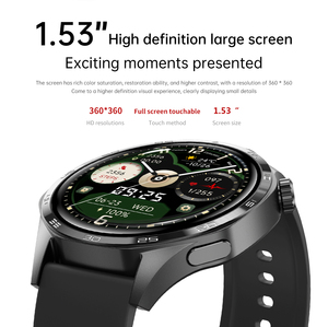 2025 İzle 5 pro akıllı Bluetooth saat çağrı kalp hızı sağlık izleme HD yuvarlak ekran Reloj inteligente hombre - Product Image 4