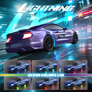 Novice-Friendly <strong>1</strong>/43 <strong>RC</strong> Drift Car <strong>Model</strong> Ready-to-Play with Lights Professional 2.4G Remote Control Toy Out of the Box - Product Image 4