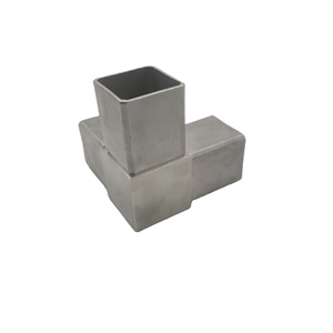 Three <strong>Way</strong> <strong>square</strong> Handrail Pipe Connector Stainless Steel Railing Connectors - Product Image 2