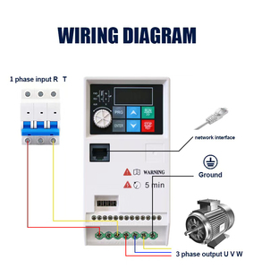 Серия LC640, инвертор 1ph 220v до 3ph 220V 0,75-5,5 кВт VFD преобразователь частоты привод от 50 до 60 Гц для привода насоса/переменного тока - Product Image 4