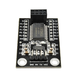 Placa de desarrollo inalámbrico MCU STC15F204, módulo de enchufe NRF24L01 con módulo de interfaz Serial inalámbrica de 8 pines, NRF24L01 - Product Image 2