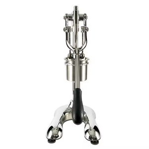 Manual Long French Fries Maker 20-30CM Dough Chips Squeezer <strong>Aluminum</strong> Alloy <strong>Machine</strong> for Corn Potato Dough <strong>Extruder</strong>