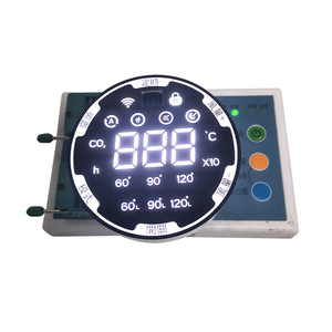 Quelle Fabrik Großhandel kunden spezifische Zeit Temperatur LED-Anzeige Lüfter Runde Farbe 7 Segment Digital LED-Lüfter Bildschirm - Product Image 4