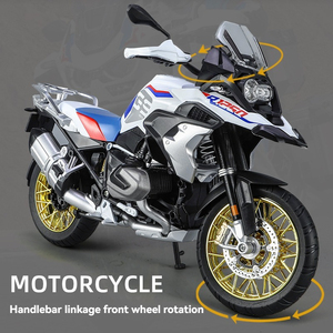 ダイキャスト合金モデルおもちゃ1:9 GSR1250オートバイの音と光の前輪は車輪を回します可動金属モデルおもちゃオートバイ - Product Image 4