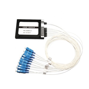 Splitter Compact 4 8 16チャンネルOptical Fiber SC Mux Demux Module WDM CWDM - Product Image 1