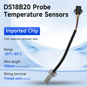 Termistor DS18B20 NTC Sensor de temperatura ambiente de 1m para mediciones precisas - Product Image 6