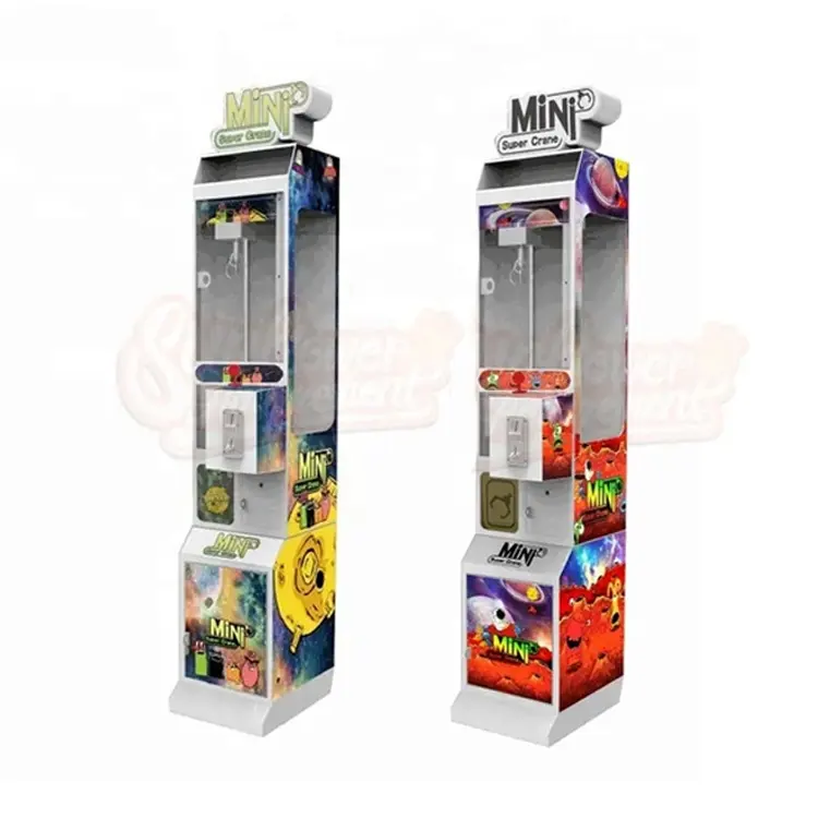 Coin Operated Prize Toy Crane Claw Game Machine With Bill Acceptor Mini Crane Claw Vending Machine