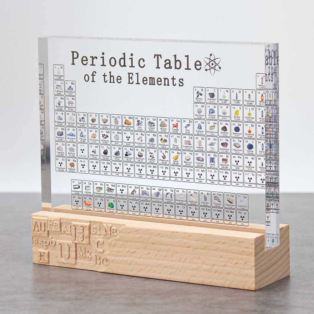 Transparent printed chemical relief imported beech base