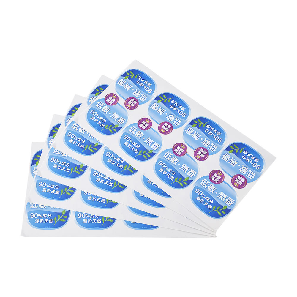 4 couleurs séparées, blanc, couleur de tache