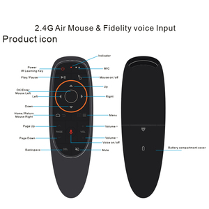 G10 G10S 2.4G USB Receiver G10s with Gyro Sensing Mini Wireless Air Mouse Voice <strong>Remote</strong> Control Smart TV for Android TV BOX - Product Image 6