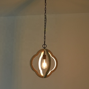 Göksel 1-Light ahşap kolye ışık vintage loft kolye lamba kitchroom - Product Image 5