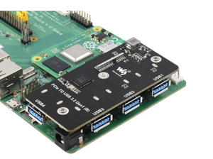 Raspberry Pi CM4 Backplane PCI-E a Usb3.2 Gen1 PCIe a adattatore per Raspberry Pi Compute Module 4 IO Board 4x HS USB - Product Image 4
