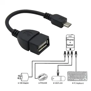 Micro USB 5 pines macho a USB 2,0 hembra adaptador OTG convertidor Cable para Android teléfono móvil tableta para ratón teclado - Product Image 2