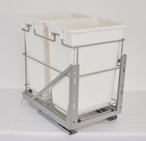 2025 nuevo gabinete de cocina cubo de basura extraíble incorporado cubo de basura extraíble para cocina cubo de basura deslizante de cierre suave - Product Image 3