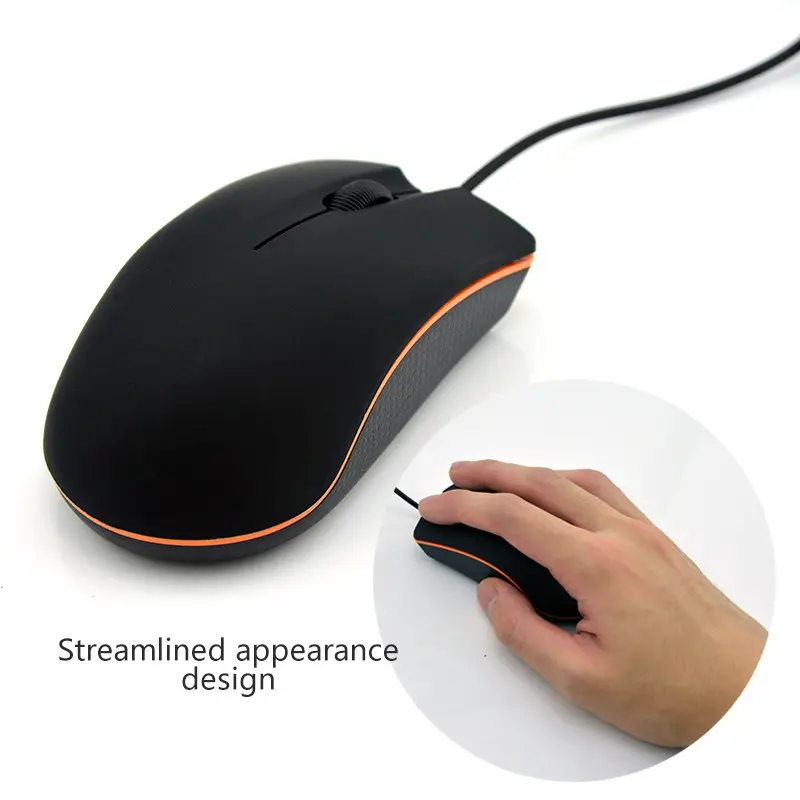 The cheapest USB wired mouse wired USB Mini Mouse for desktops and laptops can customize any logo for gift giving