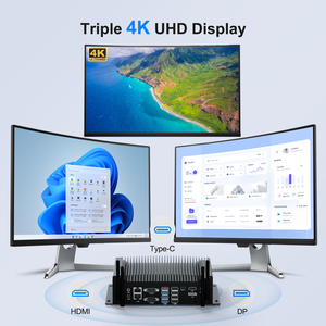 HYSTOU Factory Desktop Computer Intel Core I5 10310U Dual DDR4 <strong>GPIO</strong> 6 COM Triple Display Industrial Fanless Mini PC - Product Image 4