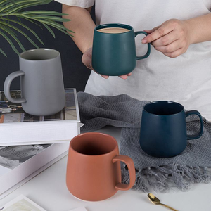 Nordic Style Customization Sublimation Logo Simple Colorful Matte <strong>Solid</strong> <strong>Color</strong> Coffee Porcelain Pottery Ceramic Mug <strong>Cup</strong> - Product Image 2
