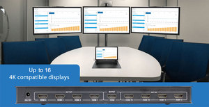 Divisor HDMI 1x16 amplificador HDMI 2,0 divisor 1x16 puertos divisor HDMI 1 en 16 salidas 4K con control remoto - Product Image 3