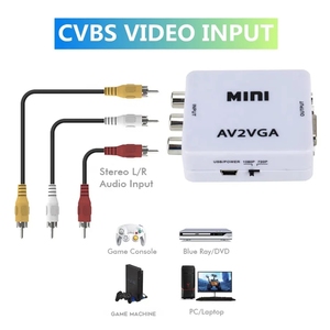 Mini Converter RCA AV to <strong>VGA</strong> Video Converter 720P 1080P Available AV <strong>2</strong> <strong>VGA</strong> Converter - Product Image 4