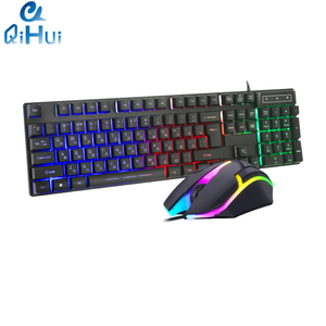 Colorful <strong>Computer</strong> Wireless <strong>Keyboard</strong> Mouse Combo Typewriter Flexible Keys Office Full-Sized <strong>Keyboard</strong> with Palm Rest, 2.4G Silent