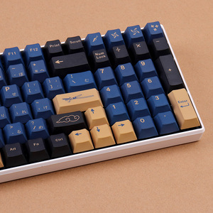 129 คีย์สีฟ้าซามูไรปุ่มกดเชอร์รี่โปรไฟล์ PBT ย้อมระเหิดคีย์บอร์ดปุ่มกด - Product Image 3