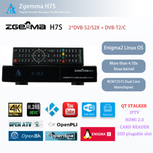 Receptor de TV satelital ZGEMMA H7S UHD 4K-Enigma2 Linux OS, 2*2/S2X + 1/2/C/2/H.264 y codificación de video H.265, 2/2/2/2/2/2/2/2/2/2/2/2/H.265 - Product Image 2