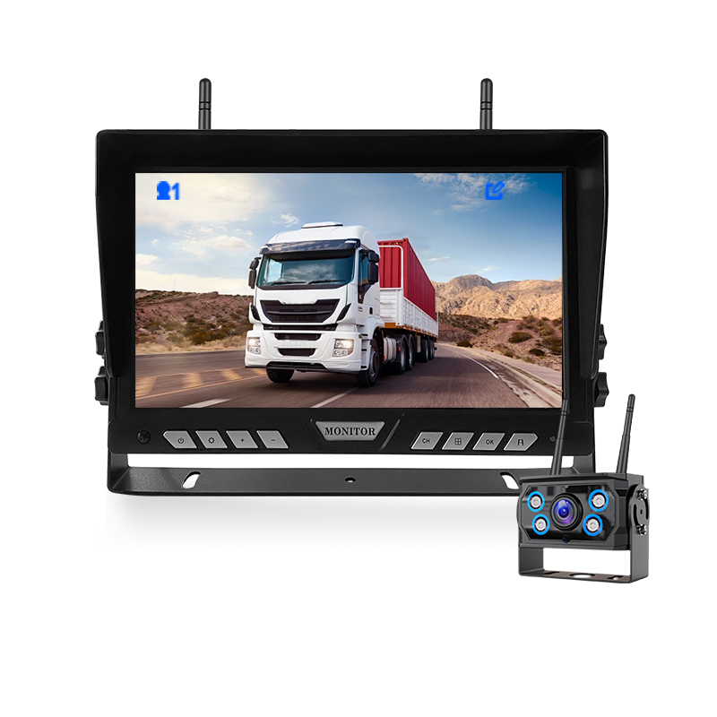 Moniteur sans fil 9 pouces + 1 caméra de recul sans fil