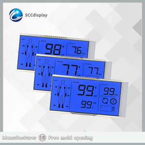 All'ingrosso SJXDGW015 HTN dispositivi medici 7 segmenti Display LCD moduli blu retroilluminazione 3.3V positivo monocromatico HTN Display LCD - Product Image 2