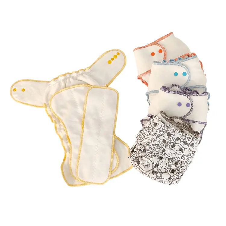 공장 가격을위한 한 크기 재사용 및 빨 수있는 조절 가능한 옷감 기저귀 아기 천 기저귀