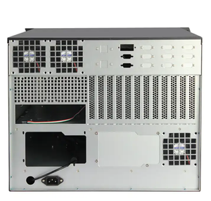 8U ATX ordenador LCD servidor caso AI servidor chasis con Panel táctil teclado plástico aleación de aluminio estilo con ventilador 8U Rack - Product Image 5