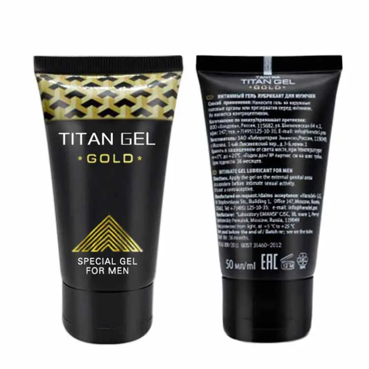 Originale TItan Gel oro russia ingrandimento del pene crema retarder Gel crema da massaggio 50ml