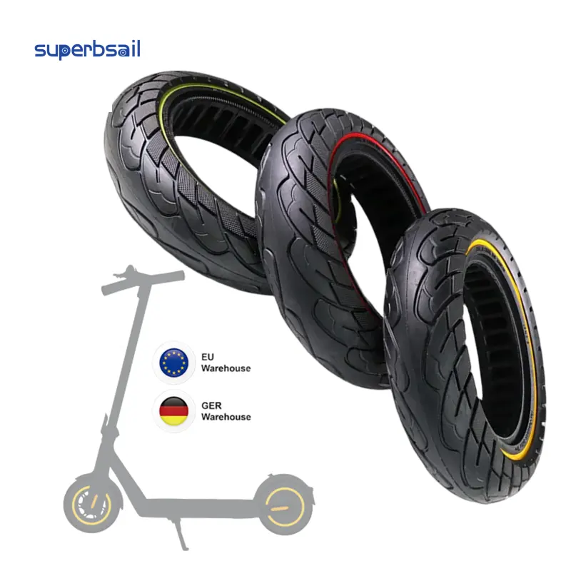 Скутер Superbsail 10 дюймов, 10x2,50, однотонная шина для MAX G30, Электрический скутер, внутренний сотовый, однотонный, для скутера 10*2, 5 шин