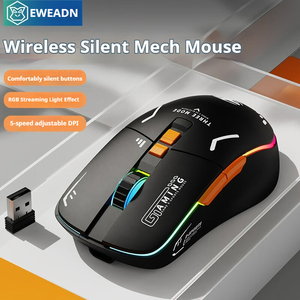 Weadn <span class=keywords><strong>Custom</strong></span> RGB Gaming <span class=keywords><strong>Mouse</strong></span> leggero ricaricabile 2.4G ottico cablato <span class=keywords><strong>USB</strong></span> Wireless per PC portatile retroilluminato stile destro