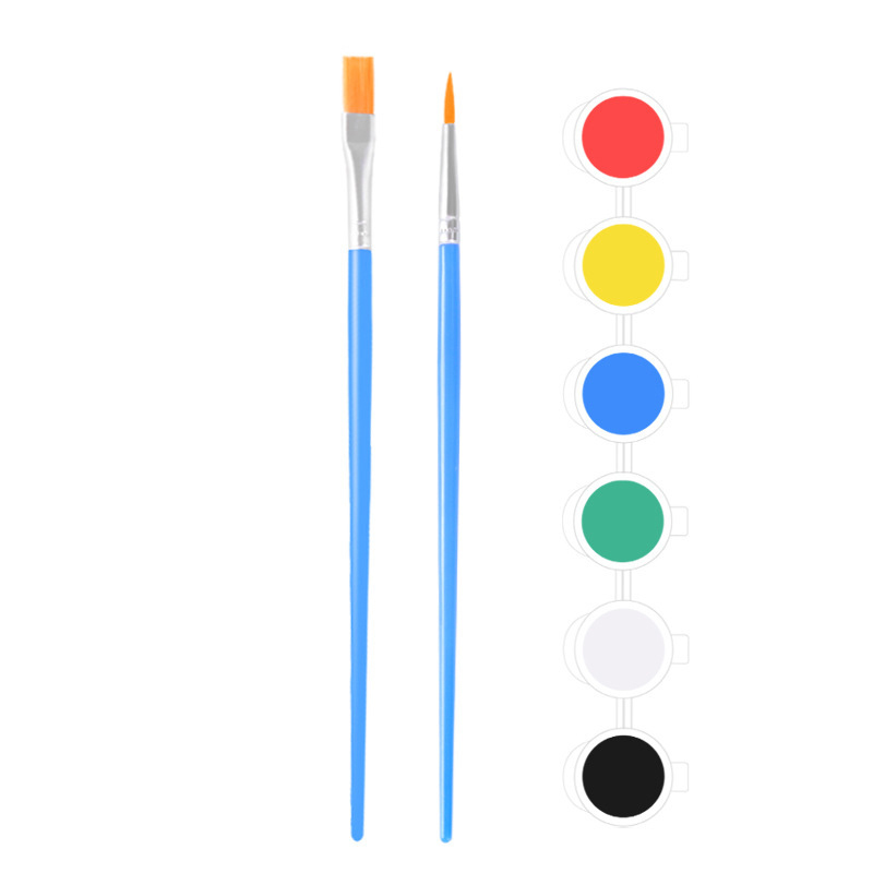 6 Couleurs 2 Pinceaux - 2ml