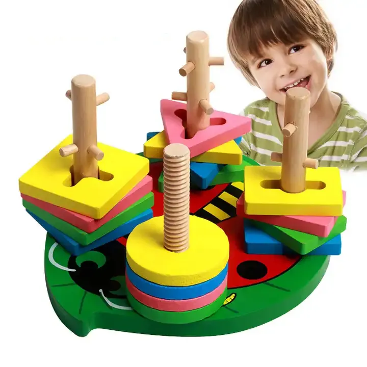 Jouets intelligents en bois pour enfants et adultes, blocs de empilage créatifs, jeu d'espace, jouet pour bébé
