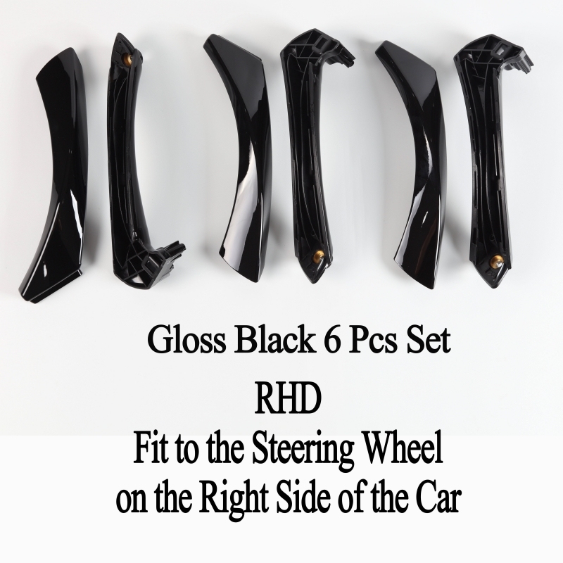 RHD Glossy Black 6Pcs