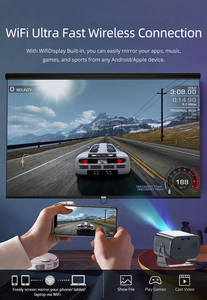 Android 13 PICO LED Full HD Proyector Portátil Mini LCD Home Theater 4K 720P 360 ° Flip Air Mouse Remoto Enchufe de EE. UU. - Product Image 6